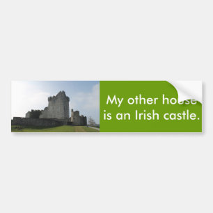 Adesivo Para Carro Minha outra casa é um castelo irlandês