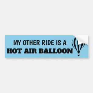Adesivo Para Carro Minha Outra Viagem é um Balão de Ar Quente