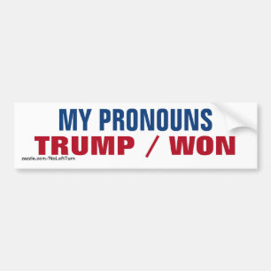 Adesivo Para Carro Minhas Pronuncias São Trump Won