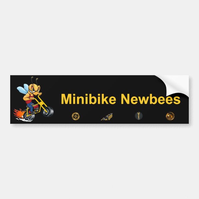 Adesivo Para Carro Minibike Newbee Bumper Sticker (Frente)