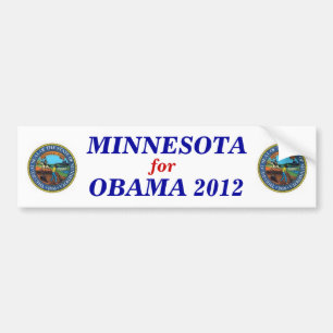 Adesivo Para Carro Minnesota para a etiqueta 2012 de Obama