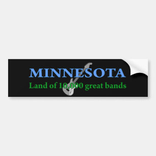 Adesivo Para Carro Minnesota - Terra de 10.000 Bandas