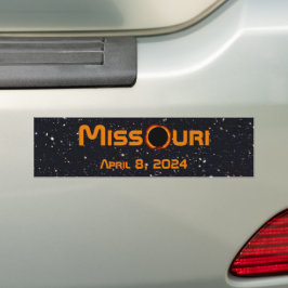 Adesivo Para Carro Missouri 2024 Eclipse Solar Total