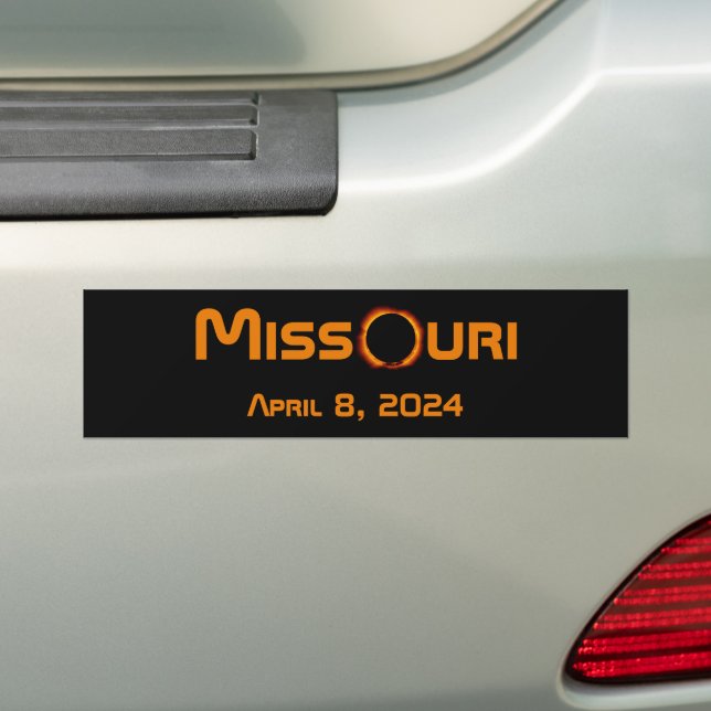 Adesivo Para Carro Missouri 2024 Eclipse Solar Total (No carro)