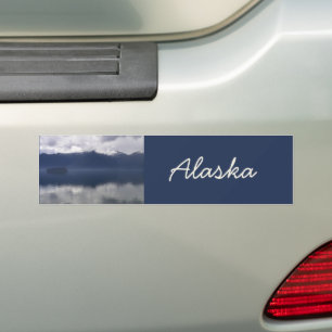 Adesivo Para Carro Misty Alaskan Sea in Shades of Blue