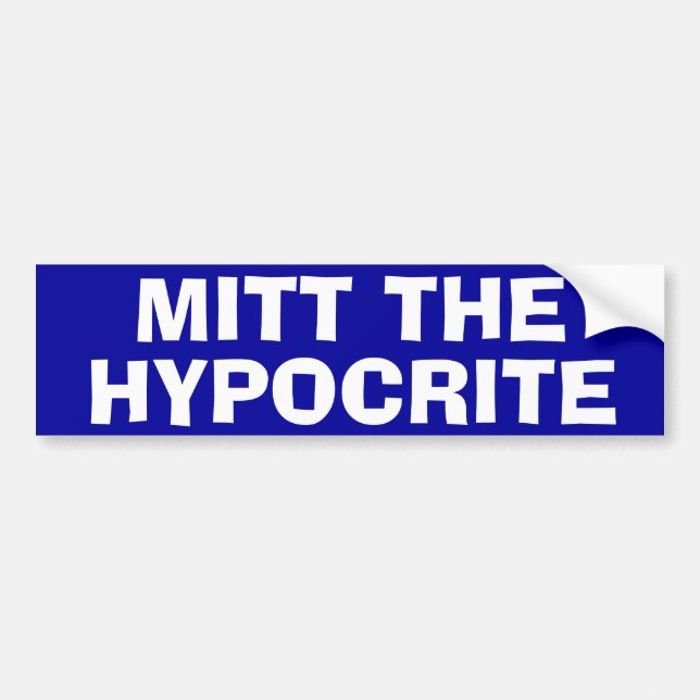 Adesivo Para Carro "Mitt O Hipócrito" (Frente)