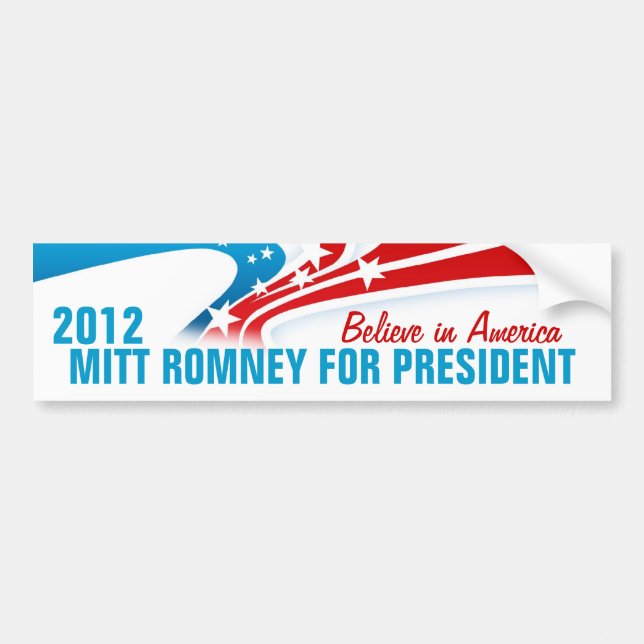 Adesivo Para Carro Mitt Romney (Frente)