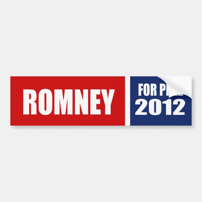 ADESIVO PARA CARRO MITT ROMNEY 2012 (Frente)