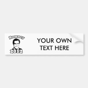 Adesivo Para Carro Mitt Romney 2012 retro