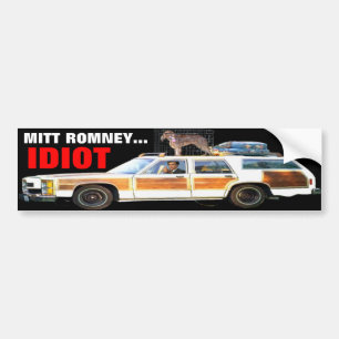 ADESIVO PARA CARRO MITT ROMNEY… AUTOCOLANTE NO VIDRO TRASEIRO DO