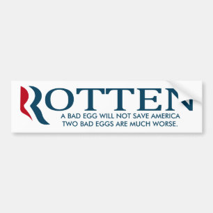 Adesivo Para Carro Mitt Romney e Paul Ryan - 2 ovos maus