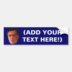 Adesivo Para Carro Mitt Romney - faça seu próprio autocolante no