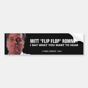 Adesivo Para Carro Mitt Romney - o sacudir Flopper