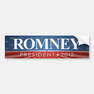 Adesivo Para Carro Mitt Romney para o Presidente 2012
