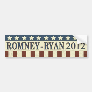 Adesivo Para Carro Mitt Romney Paul Ryan em 2012