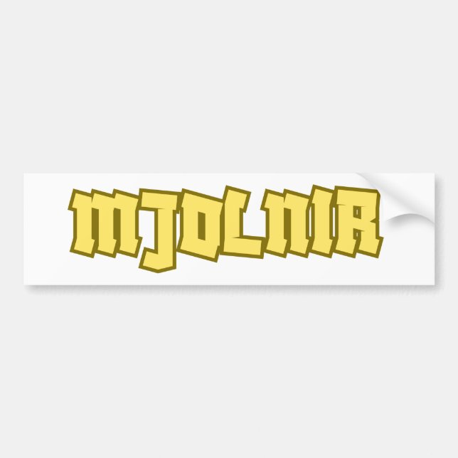 Adesivo Para Carro Mjolnir (Frente)