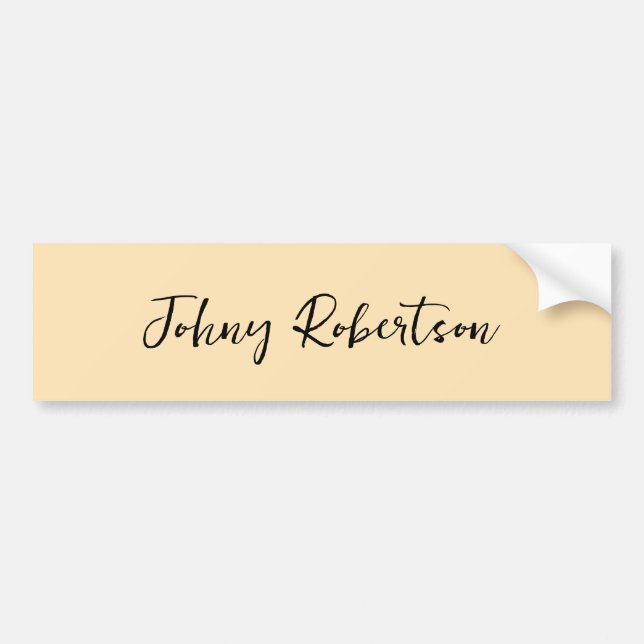 Adesivo Para Carro Mocasiin Peachy Yellow Plain Elegant Professional (Frente)