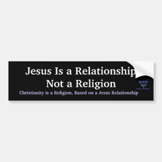 Adesivo Para Carro MOFMlogo, Jesus é um RelationshipNot um a