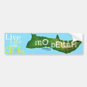 Adesivo Para Carro Moloka'i Mo Bettah, vida viva com Aloha