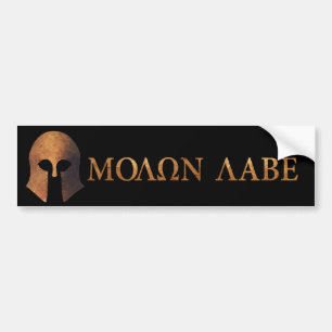 Adesivo Para Carro Molon Labe (vindo e o obtenha)