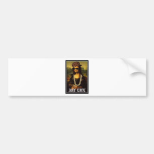 Adesivo Para Carro Mona Lisa Thug Life Art Life
