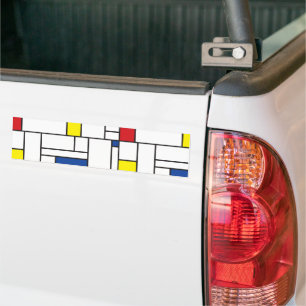 Adesivo Para Carro Mondrian Minimalist Geometric De Stijl Modern Art