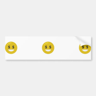 Adesivo Para Carro money eye emoji