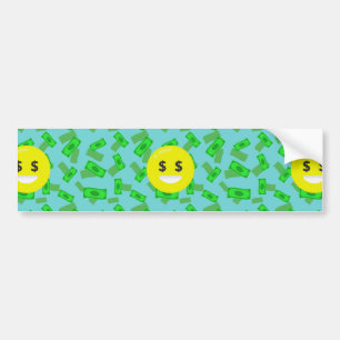 Adesivo Para Carro money eyed emoji