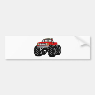 ADESIVO PARA CARRO MONSTER TRUCK VERMELHO