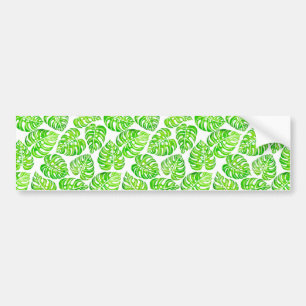 Adesivo Para Carro Monstera deixa aquarela