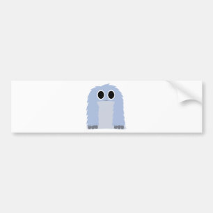 Adesivo Para Carro Monstro peludo azul