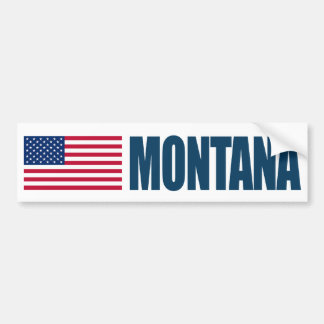 Adesivo Para Carro Montana com bandeira dos EUA