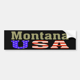 Adesivo Para Carro Montana EUA! Autocolante no vidro traseiro