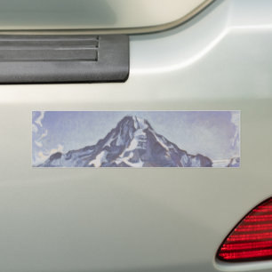 Adesivo Para Carro Montanha Monge Com Nuvens (Ferdinand Hodler)