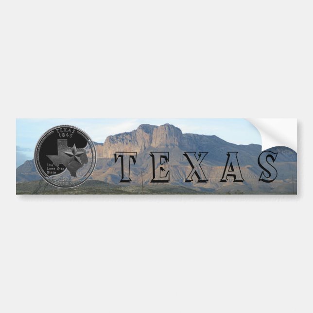 Adesivo Para Carro Montanhas de Texas (Frente)
