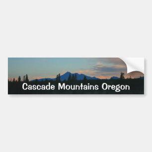 Adesivo Para Carro Montanhas Oregon da cascata do nascer do sol