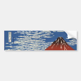 Adesivo Para Carro Monte Fuji em tempo limpo (Red Fuji) (Hokusai)