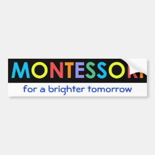 Adesivo Para Carro Montessori para um autocolante no vidro traseiro