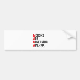 Adesivo Para Carro Morons estão governando a América 4 de julho