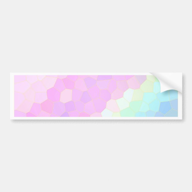 Adesivo Para Carro Mosaico Pastel (Frente)