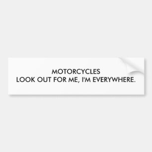 Adesivo Para Carro MOTORCYCLESLOOK PARA FORA PARA MIM, eu estou EM