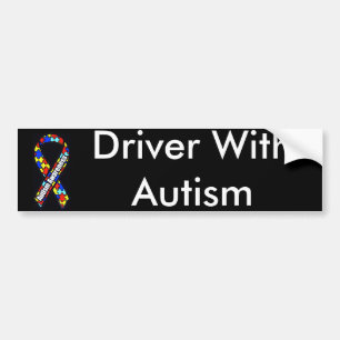 Adesivo Para Carro Motorista com autismo