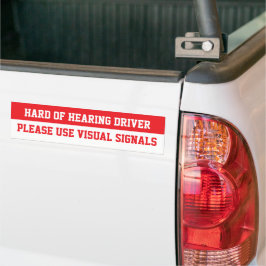 Adesivo Para Carro Motorista de Veículo de Carga, Por Favor Use Sinal