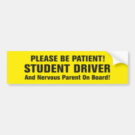 Adesivo Para Carro Motorista e pai do estudante a bordo