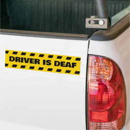 Adesivo Para Carro Motorista É Surdo Ímã de Carro