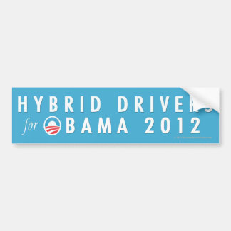 Adesivo Para Carro Motoristas 2012 de Pro-Obama Hydrid