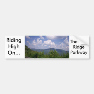 Adesivo Para Carro Mountain View azul do Parkway de Ridge