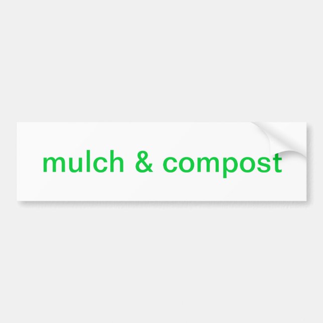 Adesivo Para Carro mulch & adubo (Frente)