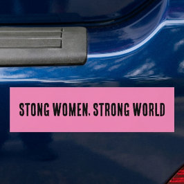 Adesivo Para Carro Mulheres Fortes Mundo Forte Feminista
