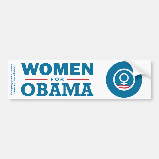 Adesivo Para Carro Mulheres para Obama (Frente)